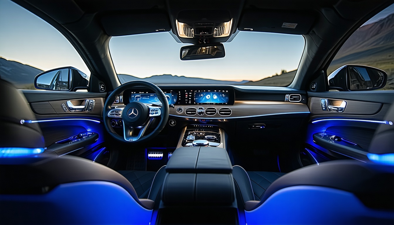 Luxurious car interior