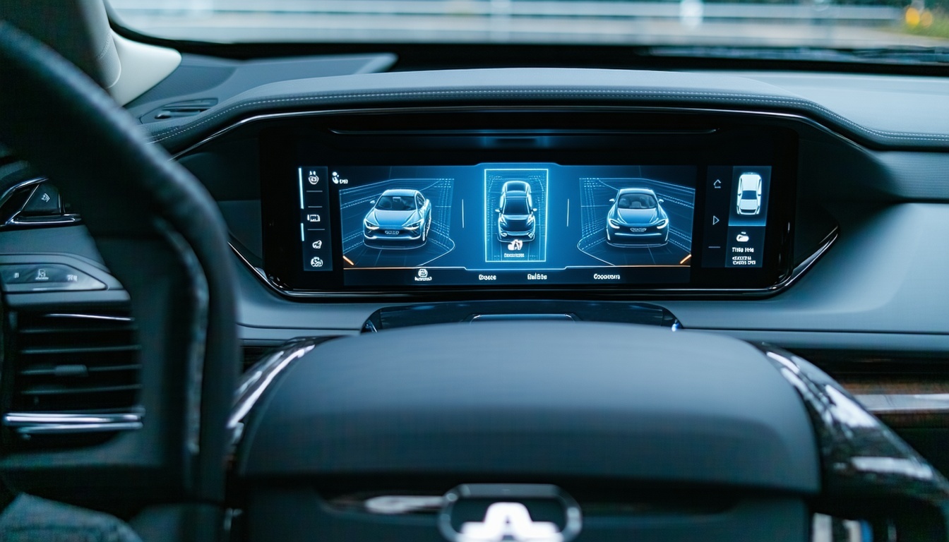 Advanced safety features in a car